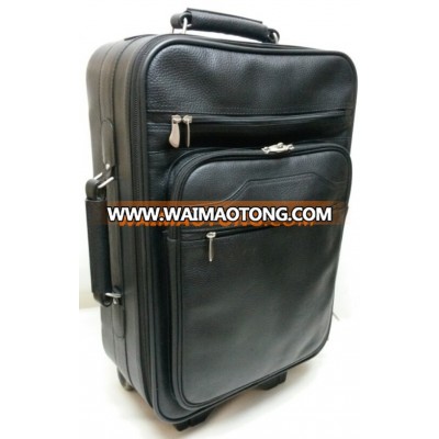 Genuine Leather Cabin Trolley Bag