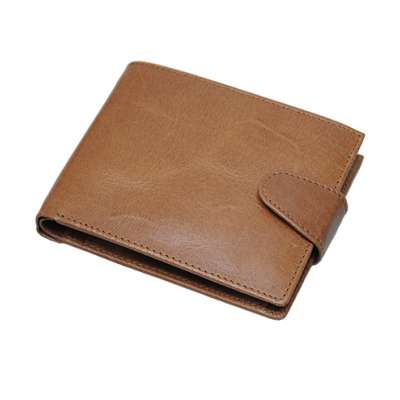 Mens Leather Wallet with Snap button