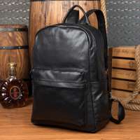 Handmade Full Grain Leather Backpack Unisex Vintage Original Cowhide Leather Travel Backpack High Quality Business Computer Bag