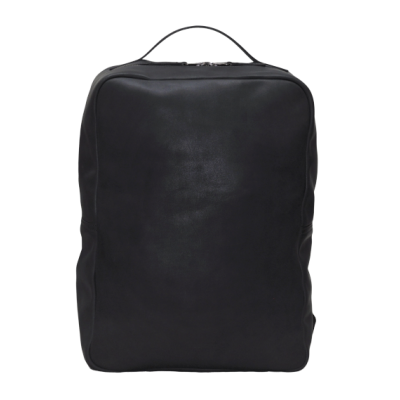 Two Tone Leather Laptop Leather Backpack Single Compartment