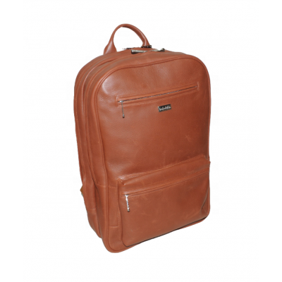 High Quality Soft Laptop Leather Backpack Double Compartment