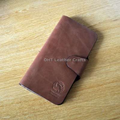 RFID Blocking Long Card Holder Wallet with Button Closure for Men & Women