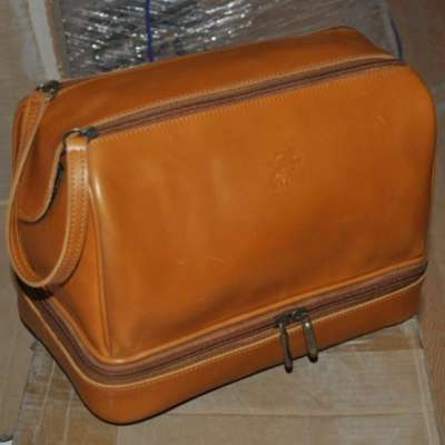 Toiletry Case Genuine Leather, high quality bag Men & Women